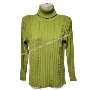 Lime Green Turtleneck Soft  and Comfy- NWOT